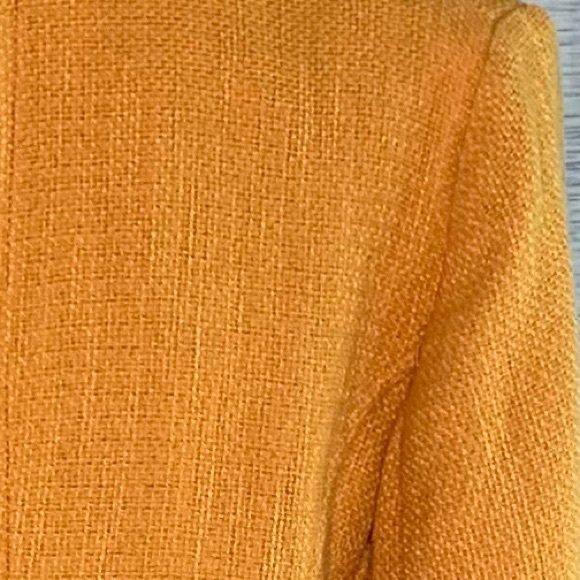 Chico's Mustard Twill Light Coat. - Picture 15 of 16